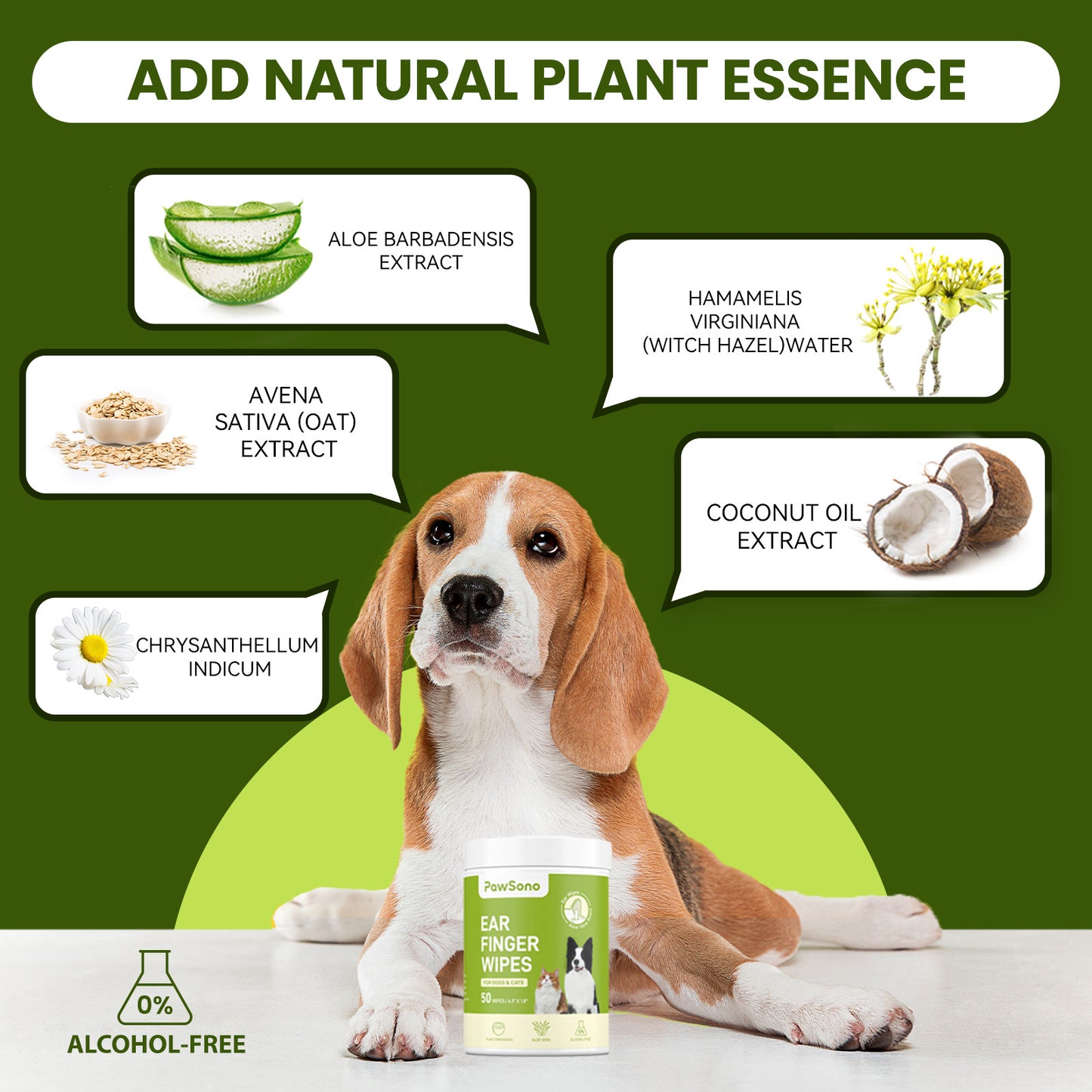 PawSono PET EAR FINGER WIPES