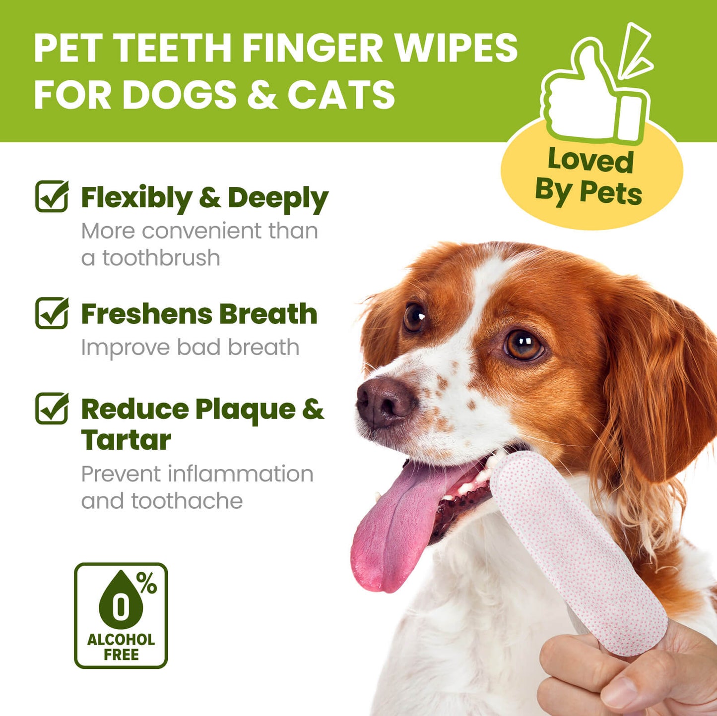 PawSono PET DENTAL FINGER WIPES
