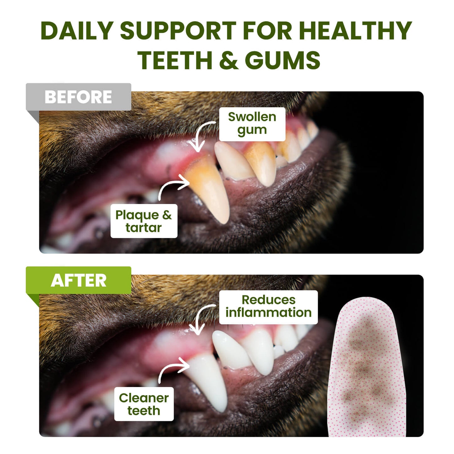 PawSono PET DENTAL FINGER WIPES