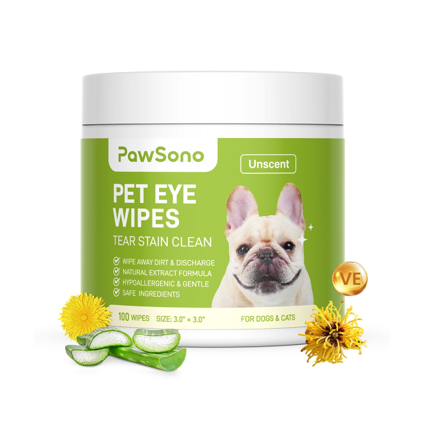 PawSono PET EYE WIPES