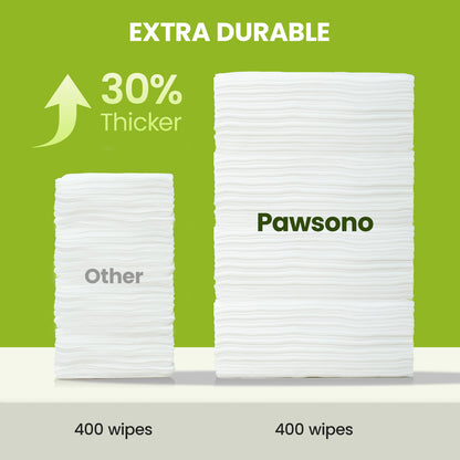 PawSono Hypoallergenic Pet Wipes for Dogs & Cats, Coconut Scented, 100 Count