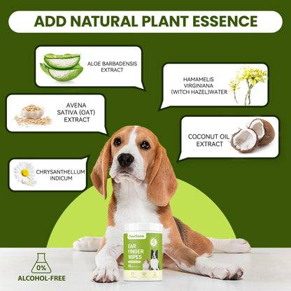 PawSono PET EAR FINGER WIPES