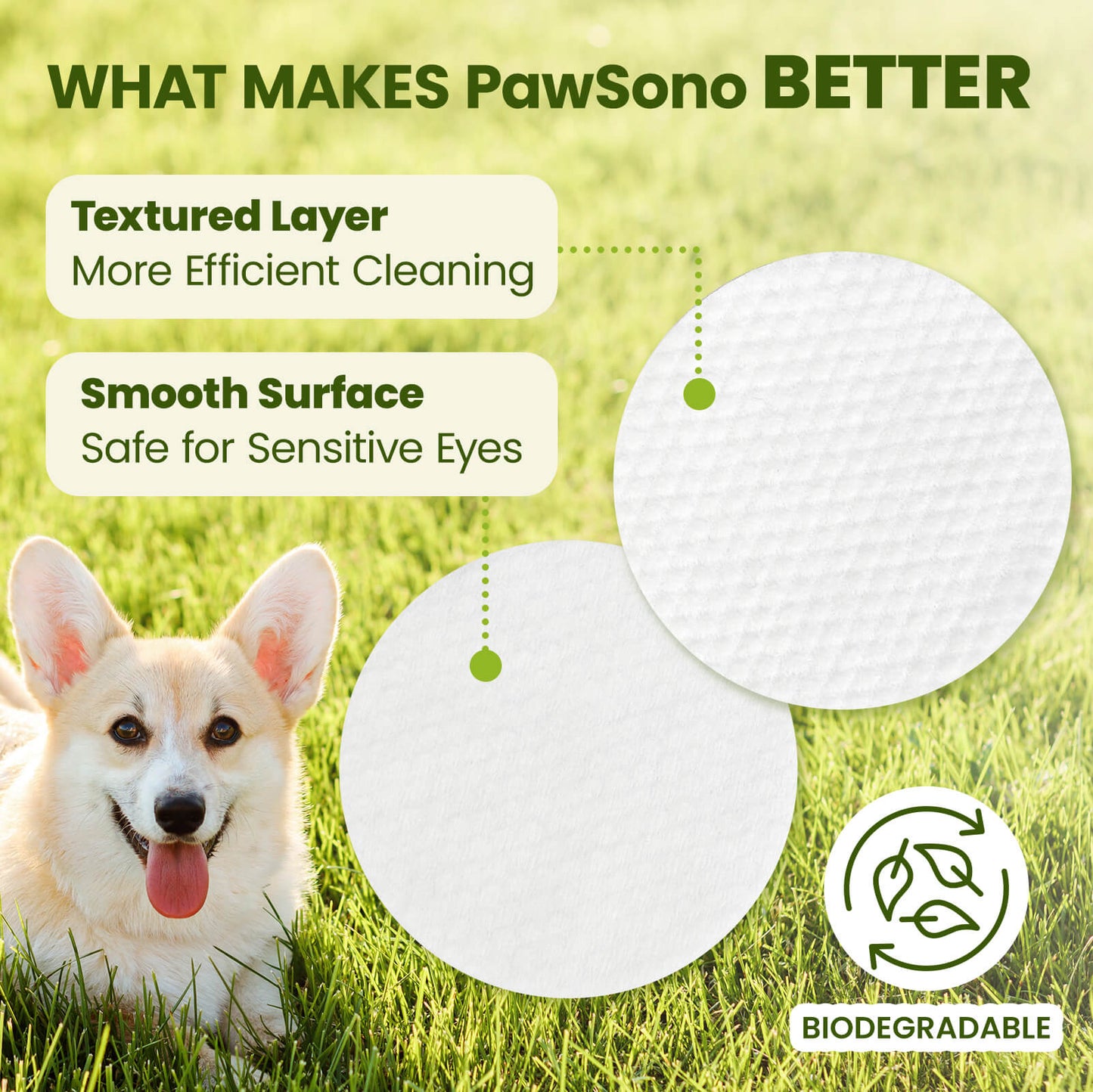 PawSono PET EYE WIPES