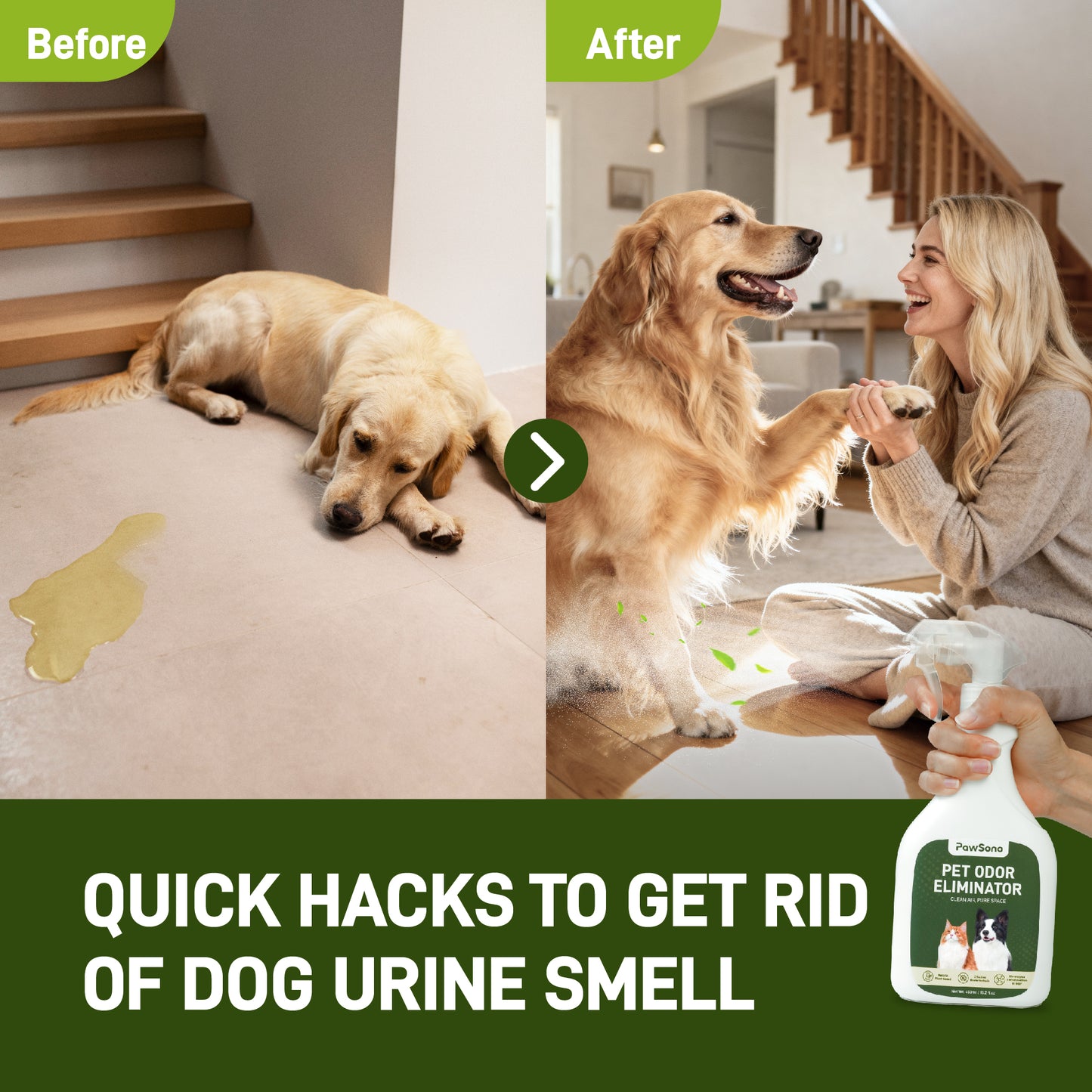 PawSono Pet Odor Eliminator - Floral Scent